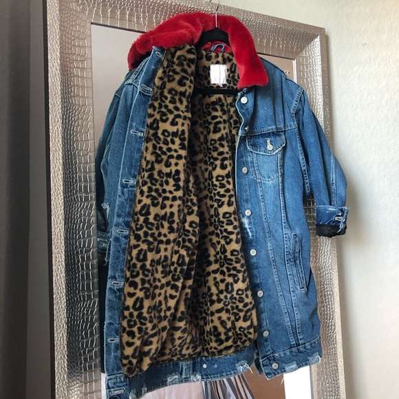 zara denim fur jacket